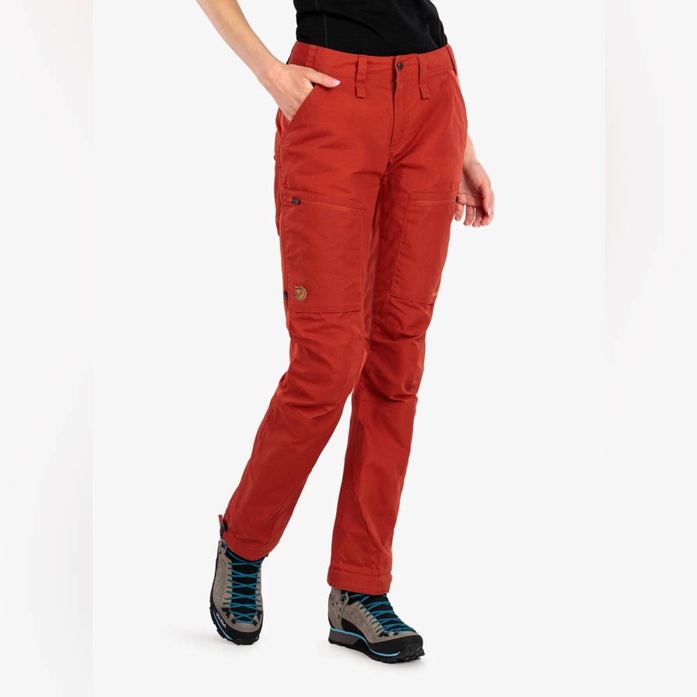 Fjallraven Women's Abisko Lite Trekking Trousers Red Size 26